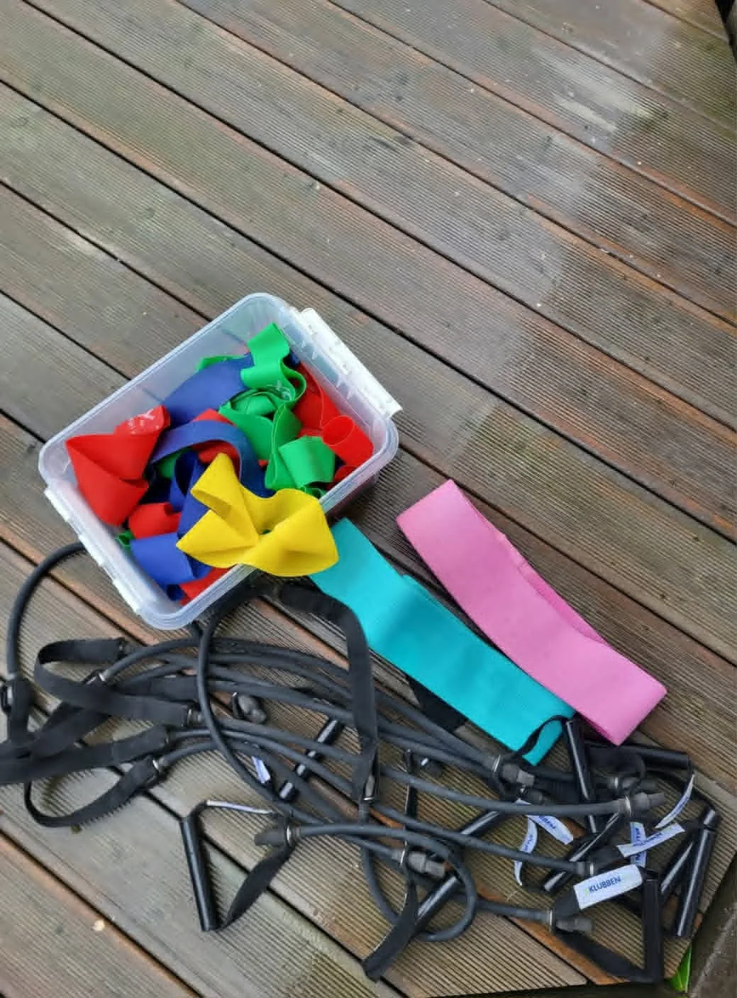 Minibands og treningsutstyr til gruppetrening
